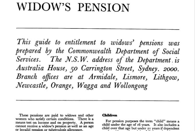 Dawn article Widow's Pension